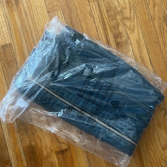 NWT Eckhaus Latta Blue Zip Denim Midi Skirt - Picture 4 of 8